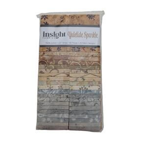 Yuletide Sparkle Batik Jelly Roll by Insight Fabrics